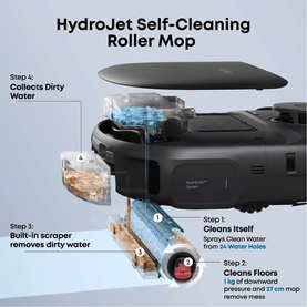 Omni C28 Robot Vacuum Cleaner and Mop Black