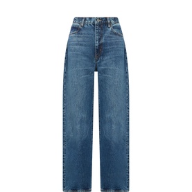 The Bow High-Rise Wide Leg Jeans