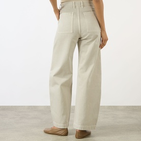 The Bow Cargo High-Rise Barrel Jeans