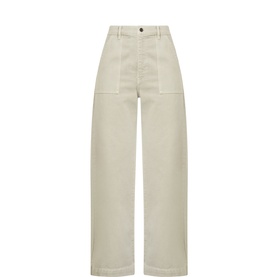 The Bow Cargo High-Rise Barrel Jeans