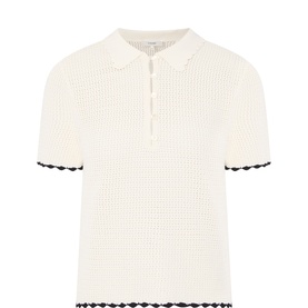 Daybreak Open-Knit Polo Shirt