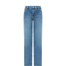 Le Slim Palazzo High-Rise Wide Leg Jeans