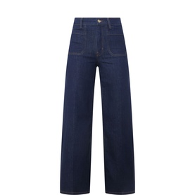 Le Slim Palazzo Wide-Leg Jeans