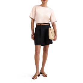 Francesca Satin Panel T-Shirt