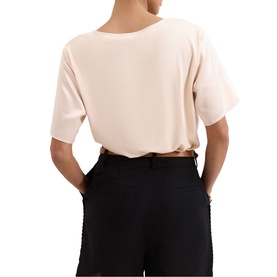 Francesca Satin Panel T-Shirt