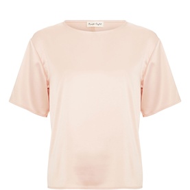Francesca Satin Panel T-Shirt