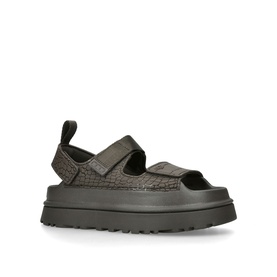 Goldenglow Embossed Sandals