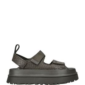 Goldenglow Embossed Sandals