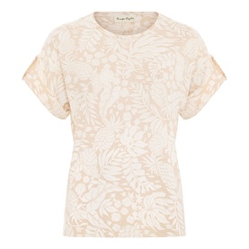 Kayla Floral Rolled Sleeve Top