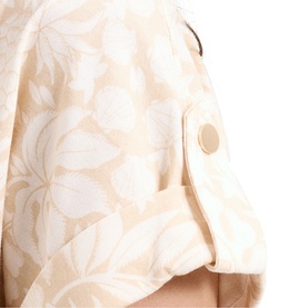 Kayla Floral Rolled Sleeve Top