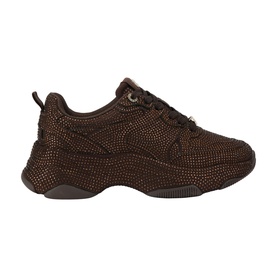 Luster Embellished Lace-Up Trainers
