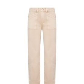 Quincy Ankle Straight-Leg Jeans