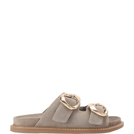 River Suede Slides