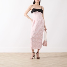 Anders Jacquard Bow Appliqu&eacute; Dress