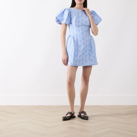 Bilberry Jacquard Mini Dress