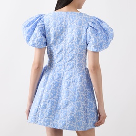 Bilberry Jacquard Mini Dress