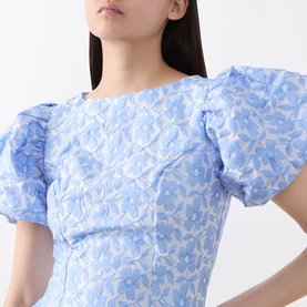 Bilberry Jacquard Mini Dress