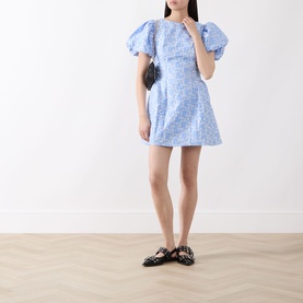 Bilberry Jacquard Mini Dress