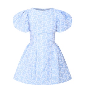 Bilberry Jacquard Mini Dress