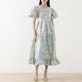 Bluebell Floral Jacquard Dress