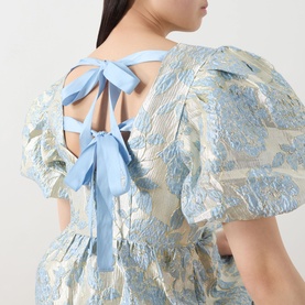 Bluebell Floral Jacquard Dress