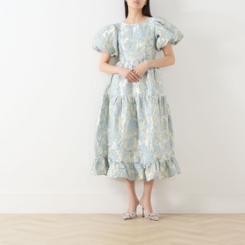 Bluebell Floral Jacquard Dress