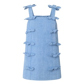 Larson Bow Appliqu&eacute; Mini Dress