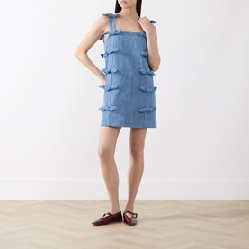 Larson Bow Appliqu&eacute; Mini Dress