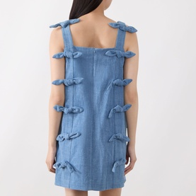 Larson Bow Appliqu&eacute; Mini Dress