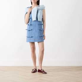 Larson Bow Appliqu&eacute; Mini Dress