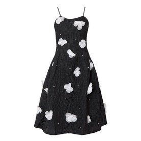 Myra Floral Appliqu&eacute; Dress
