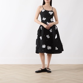 Myra Floral Appliqu&eacute; Dress