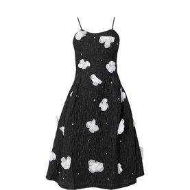 Myra Floral Appliqu&eacute; Dress
