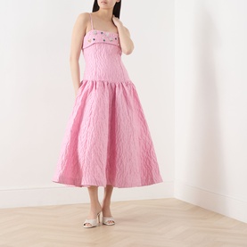 Posy Embellished Jacquard Dress