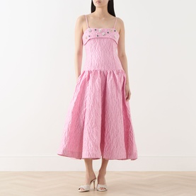 Posy Embellished Jacquard Dress