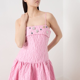 Posy Embellished Jacquard Dress