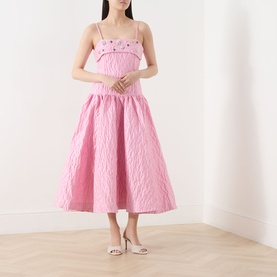 Posy Embellished Jacquard Dress