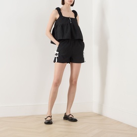 Elin Bow Appliqu&eacute; Shorts