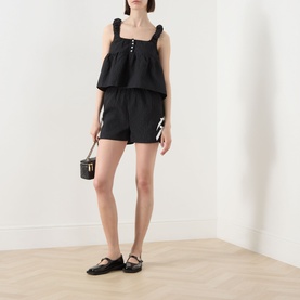 Elin Bow Appliqu&eacute; Shorts