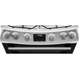 60cm Double Oven Cooker Gas Hob Stainless Steel