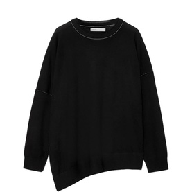 Martel Oversized Asymmetric Wool Sweater