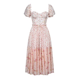 Penelope Georgette Ribbon Dress
