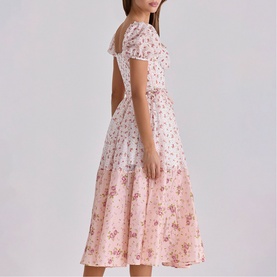 Penelope Georgette Ribbon Dress