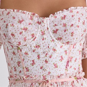 Penelope Georgette Ribbon Dress