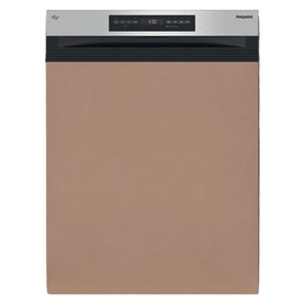 Hotpoint MaxiSpace Integrated Full Size Dishwasher with 3rd Rack, stainless steel control panel, large integrated door front