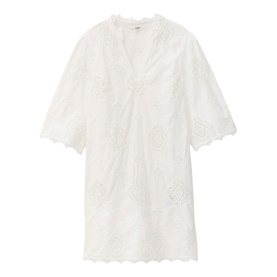 Malo Broider Anglaise Mini Flared Dress
