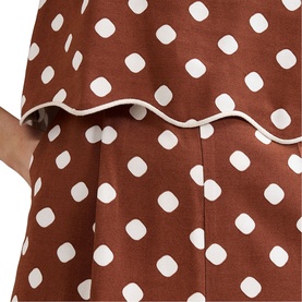 Alia Polka Dot Cropped Jumpsuit