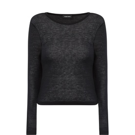 Sylvie Semi-Sheer Long-Sleeved T-Shirt