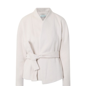 Jazz Herringbone Short Wrap Coat