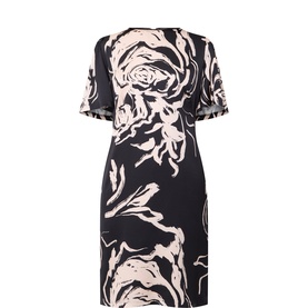 Miranda Printed Satin Shift Dress